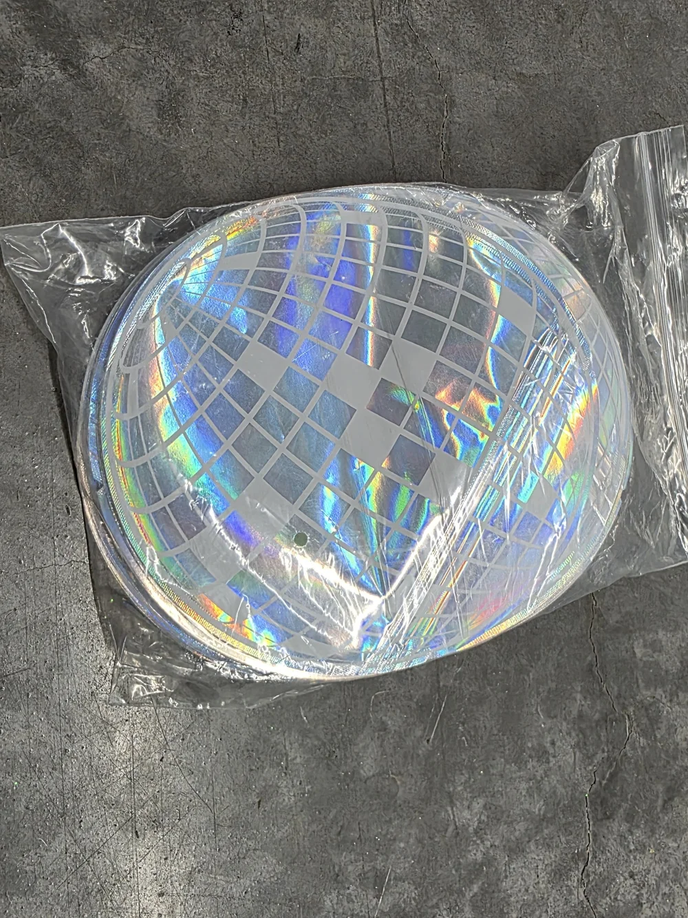 Iridescent Disco Mirror Ball Zip Goody/Treat Bags